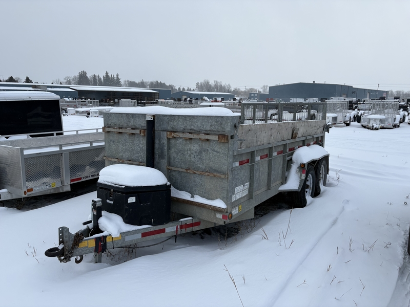 Cargo, Utility Trailers  AS-IS 2021 J&J 6 Ton Galvanized Dump Trailer Photo